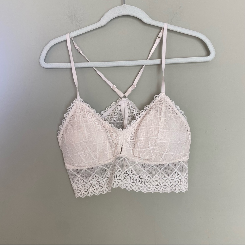 Lacey Ivory Halter Bralette